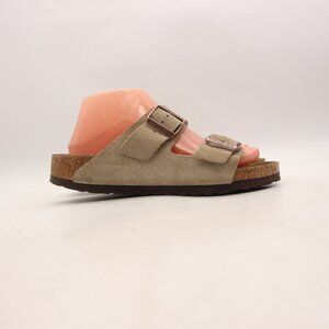 Birkenstock Arizona Women's US 8 EU 39 Taupe Suede Leather Soft Footbed Sandals